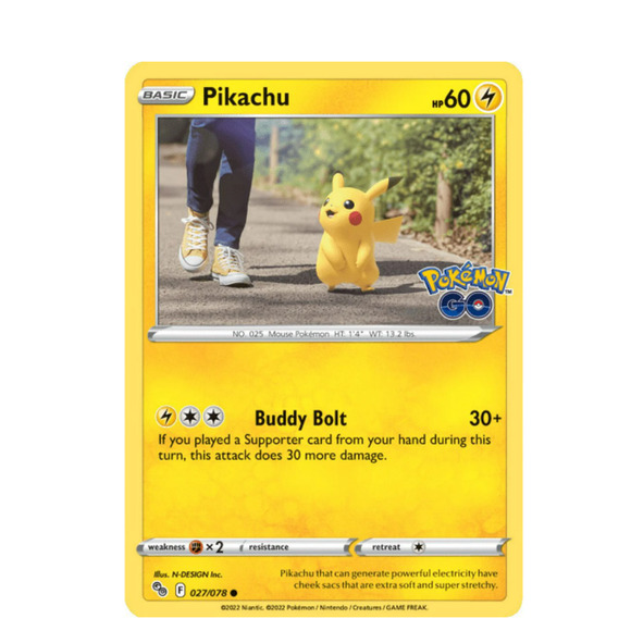 Pokémon Trading Card Games: Pokemon Go Shallow Tin - Pikachu NWT - Picture 6 of 6